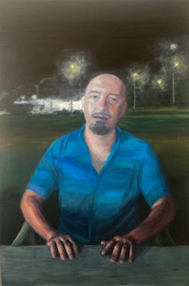 Manolo. !00x120 cm. Óleo sobre tabla.